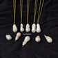 Natural Pearl Necklace | 14K Gold Plated Minimal Handmade Jewelry