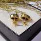 Blue Lapis Lazuli Evil Eye Stud Earrings | 925 Sterling Silver Handmade