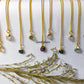 Raw Birthstone Necklace | Natural Gemstone Handmade Boho Healing Crystal
