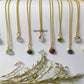 Raw Birthstone Necklace | Natural Gemstone Handmade Boho Healing Crystal