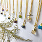 Raw Birthstone Necklace | Natural Gemstone Handmade Boho Healing Crystal