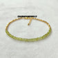 Dainty Peridot Bracelet | 925 Sterling Silver Minimalist Gemstone Jewelry