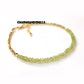 Dainty Peridot Bracelet | 925 Sterling Silver Minimalist Gemstone Jewelry