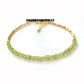 Dainty Peridot Bracelet | 925 Sterling Silver Minimalist Gemstone Jewelry
