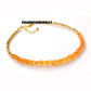 Natural Carnelian Bead Bracelet | 925 Sterling Silver Chakra Healing Jewelry