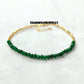 Dainty Emerald Bracelet | 925 Sterling Silver May Birthstone Jewelry