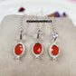 Dainty Carnelian Pendant Necklace | 925 Sterling Silver Crystal Jewelry