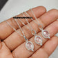 Dainty Rose Quartz Pendant Necklace | 925 Sterling Silver Crystal Jewelry
