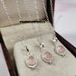 Dainty Rose Quartz Pendant Necklace | 925 Sterling Silver Crystal Jewelry