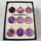 Natural Amethyst Coin Necklace, Birthstone Jewelry, Boho Amethyst