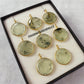 Genuine Prehnite Necklace, Handmade Gold Plated Jewelry, Green Gemstone
