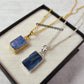Natural Kyanite Crystal Pendant Necklace | Boho Raw Blue Gemstone Jewelry Gift