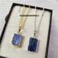Natural Kyanite Crystal Pendant Necklace | Boho Raw Blue Gemstone Jewelry Gift