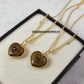 Forever Smoky Quartz Heart Pendant Necklace | Crystal Love Jewelry