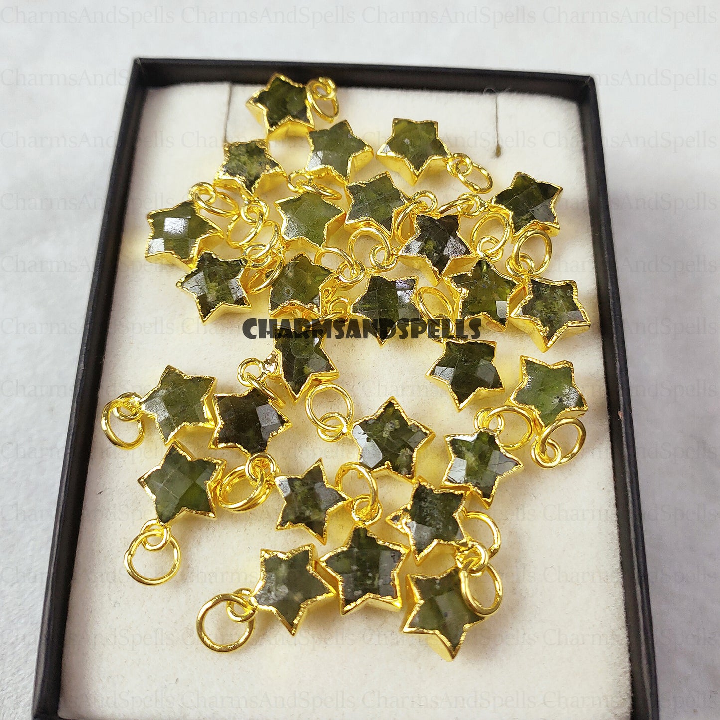 Star Peridot Necklace, August Birthstone Necklace, Peridot Birthday Gift, Gold Plated Necklace, Personalized Gift for Friend, Gift Jewelry