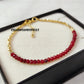 Pink Ruby Bracelet, Gemstone Jewelry, July Birthstone