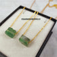 Raw Green Fluorite Pendant Necklace | Handmade Boho Crystal Gemstone Jewelry