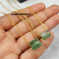 Raw Green Fluorite Pendant Necklace | Handmade Boho Crystal Gemstone Jewelry