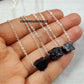 Raw Black Tourmaline Pendant Necklace | Protection Crystal Gemstone Jewelry