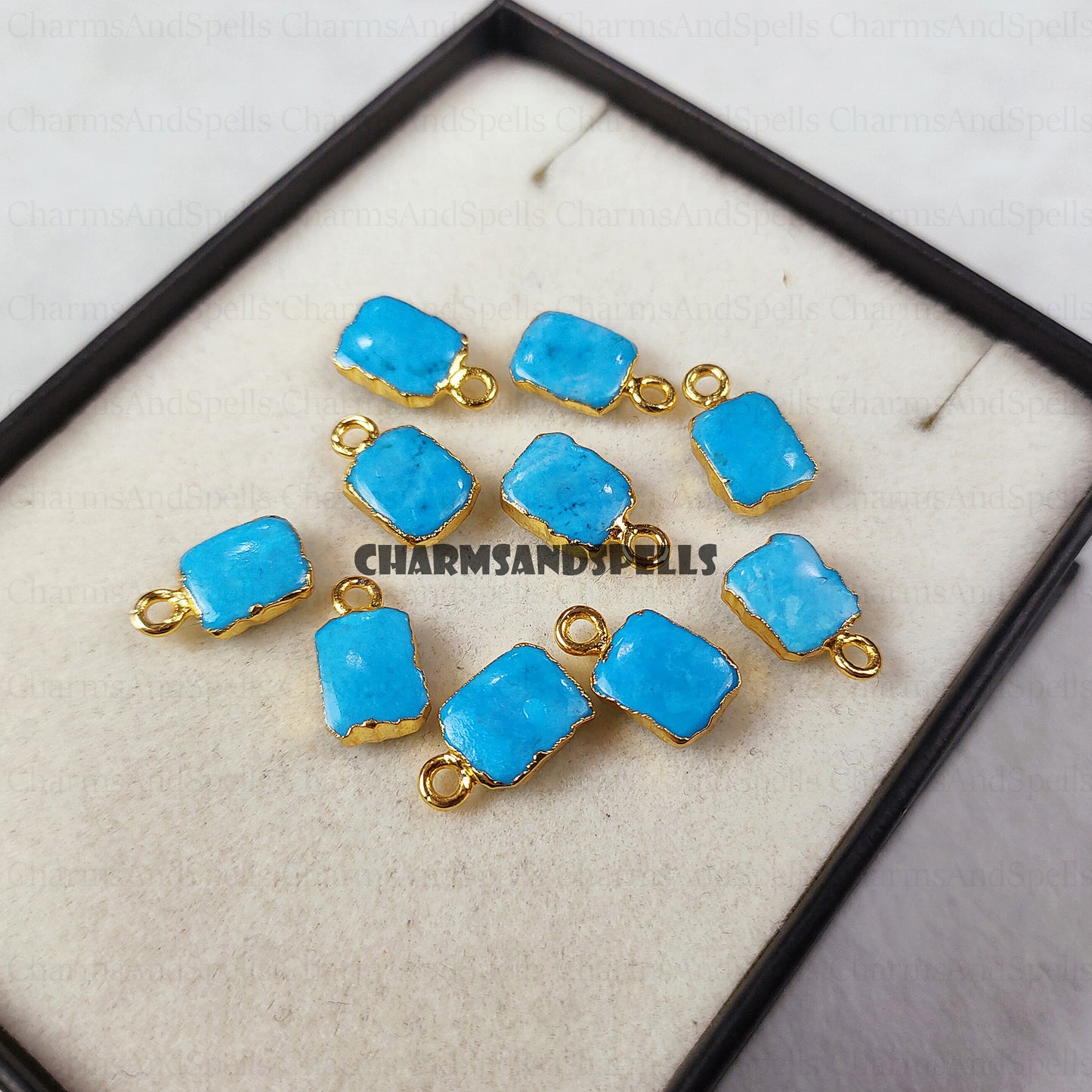 Raw Turquoise Necklace, Gemstone Slice Necklace, Healing Necklace, Layering Necklace, Turquoise Howlite, Necklace Gift, Valentine's Day Gift