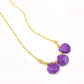 Handmade Amethyst Necklace | 925 Silver | Tiny Purple Gemstone Jewelry
