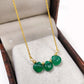 Green Onyx Necklace | 925 Sterling Silver | May Birthstone Jewelry