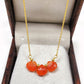 Dainty Carnelian Heart Necklace | 925 Sterling Silver | Wedding Gift