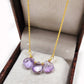 Pink Amethyst Pendant Necklace | February Birthstone | Handmade Jewelry