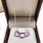 Pink Amethyst Pendant Necklace | February Birthstone | Handmade Jewelry