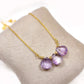 Pink Amethyst Pendant Necklace | February Birthstone | Handmade Jewelry