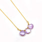 Pink Amethyst Pendant Necklace | February Birthstone | Handmade Jewelry