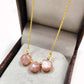 Peach Moonstone Beaded Choker | 925 Silver | June Birthstone Necklace