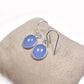 Blue Chalcedony Earrings | 925 Sterling Silver | Cabochon Gemstone Jewelry