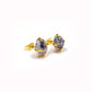 Dendrite Opal Stud Earrings | 925 Sterling Silver | Oval Handmade Jewelry