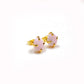 Pink Opal Stud Earrings | 925 Sterling Silver | Oval Gemstone Jewelry