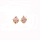 Pink Opal Stud Earrings | 925 Sterling Silver | Oval Gemstone Jewelry