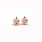 Pink Opal Stud Earrings | 925 Sterling Silver | Oval Gemstone Jewelry