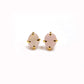 Natural Rose Quartz Stud Earrings | 925 Sterling Silver | Oval Handmade Jewelry