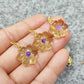 Lemon Quartz Necklace, Yellow Crystal Flower Pendant, Amethyst 925 Silver Choker