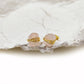 Raw Rose Quartz Stud Earrings, Healing Crystal Jewelry, Boho Birthstone Gift