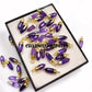 Amethyst Pencil Pendant Necklace | 14K Gold Plated February Birthstone Jewelry