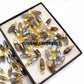 Flashy Labradorite Pencil Pendant Necklace | 14K Gold Plated Blue Fire Gemstone