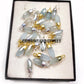 Aquamarine Pencil Pendant Necklace | 14K Gold Plated Natural Crystal Jewelry