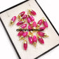 Ruby Pencil Necklace | 14K Gold Plated Chain | Handmade Gemstone Jewelry