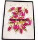 Ruby Pencil Necklace | 14K Gold Plated Chain | Handmade Gemstone Jewelry