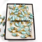 Amazonite Pencil Pendant Necklace | 14K Gold Plated Natural Gemstone Jewelry
