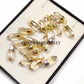 Citrine Pendant Necklace | 14K Gold Plated | Pencil Point Healing Crystal Jewelry
