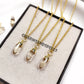 Citrine Pendant Necklace | 14K Gold Plated | Pencil Point Healing Crystal Jewelry