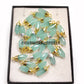 Aqua Chalcedony Pendant Necklace, 14K Gold Plated Dainty Jewelry