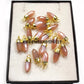 Chocolate Moonstone Spike Necklace, 14K Gold Plated Handmade Jewelry